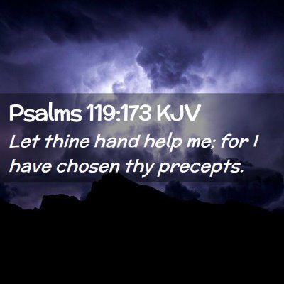 Psalms 119:173 KJV Free Bible Images