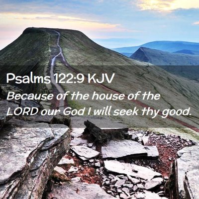 Psalms 122:9 KJV Free Bible Images