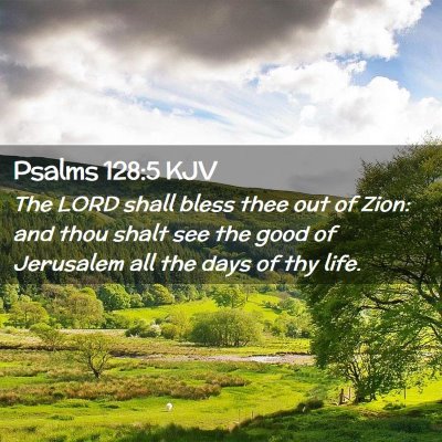 Psalms 128:5 KJV Free Bible Images