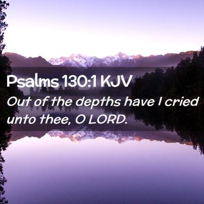 Psalms 130:1 KJV Free Bible Images