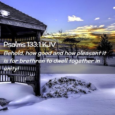 Psalms 133:1 KJV Free Bible Images