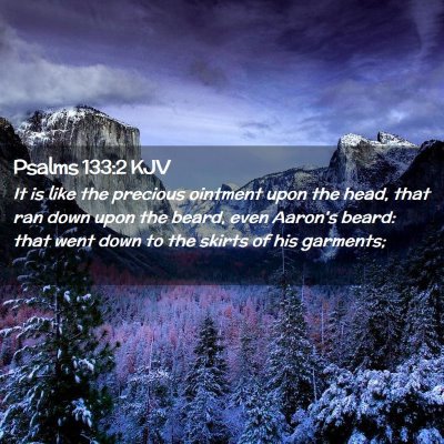 Psalms 133:2 KJV Free Bible Images