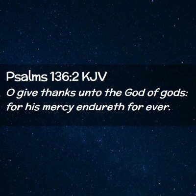 Psalms 136:2 KJV Free Bible Images