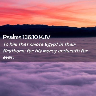 Psalms 136:10 KJV Free Bible Images