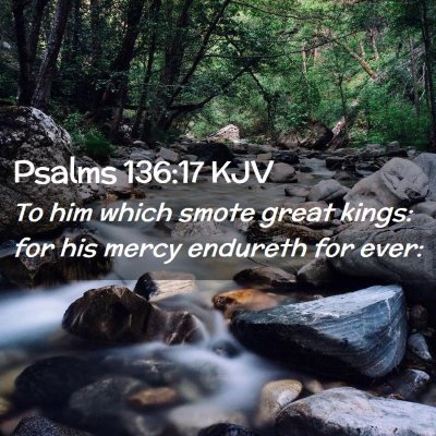 Psalms 136:17 KJV Free Bible Images