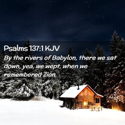 Psalms 137:1 KJV Free Bible Images