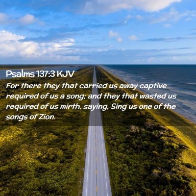 Psalms 137:3 KJV Free Bible Images