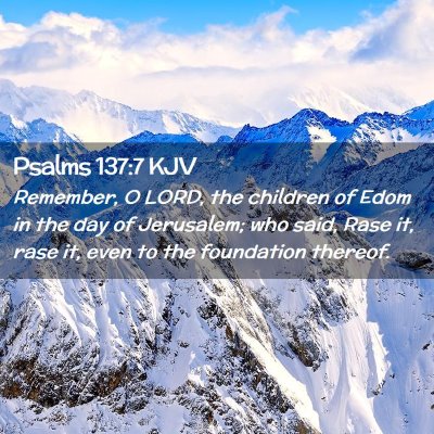 Psalms 137:7 KJV Free Bible Images