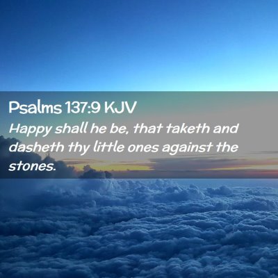 Psalms 137:9 KJV Free Bible Images