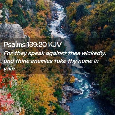 Psalms 139:20 KJV Free Bible Images