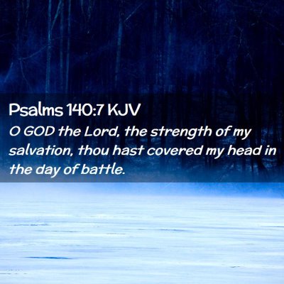 Psalms 140:7 KJV Free Bible Images