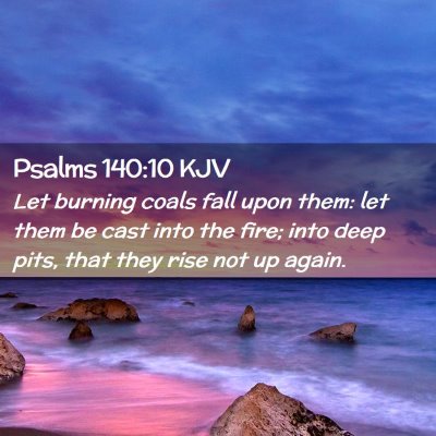 Psalms 140:10 KJV Free Bible Images