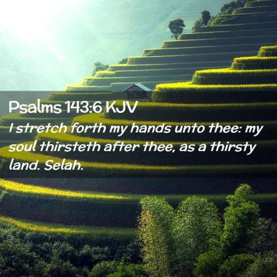 Psalms 143:6 KJV Free Bible Images