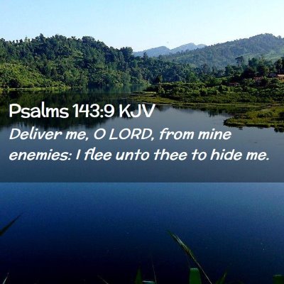 Psalms 143:9 KJV Free Bible Images