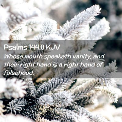 Psalms 144:8 KJV Free Bible Images