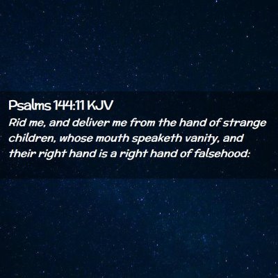 Psalms 144:11 KJV Free Bible Images