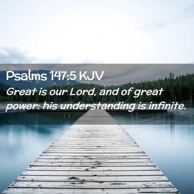 Psalms 147:5 KJV Free Bible Images