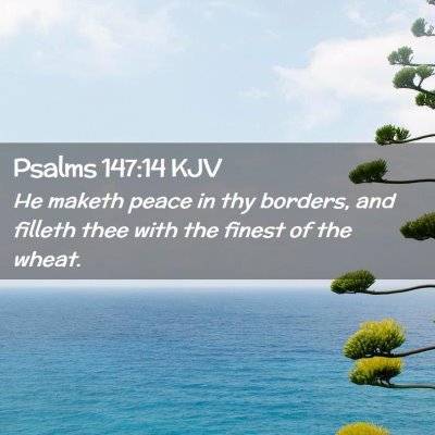 Psalms 147:14 KJV Free Bible Images