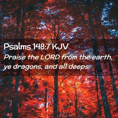 Psalms 148:7 KJV Free Bible Images