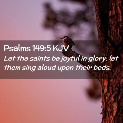 Psalms 149:5 KJV Free Bible Images