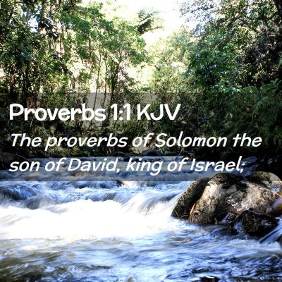 Proverbs 1:1 KJV Free Bible Images