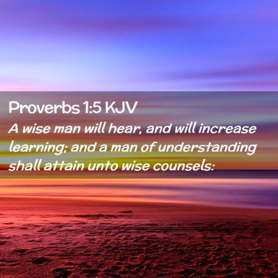 Proverbs 1:5 KJV Free Bible Images