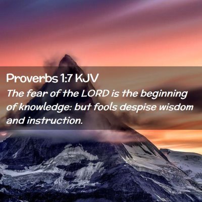 Proverbs 1:7 KJV Free Bible Images