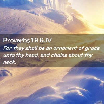 Proverbs 1:9 KJV Free Bible Images