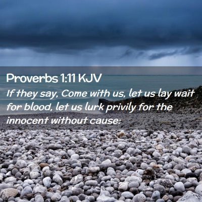 Proverbs 1:11 KJV Free Bible Images