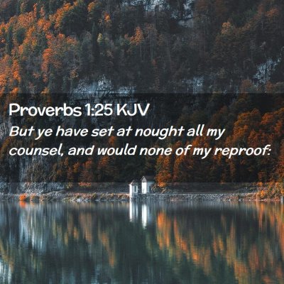 Proverbs 1:25 KJV Free Bible Images