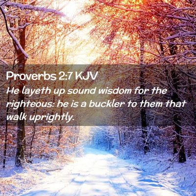 Proverbs 2:7 KJV Free Bible Images