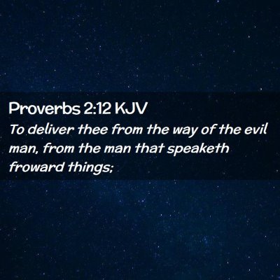 Proverbs 2:12 KJV Free Bible Images