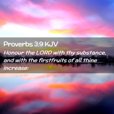 Proverbs 3:9 KJV Free Bible Images