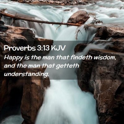 Proverbs 3:13 KJV Free Bible Images