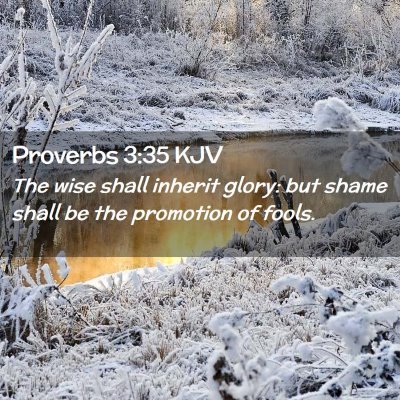 Proverbs 3:35 KJV Free Bible Images