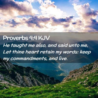 Proverbs 4:4 KJV Free Bible Images