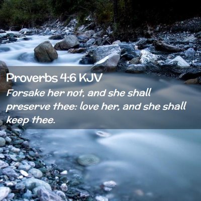 Proverbs 4:6 KJV Free Bible Images