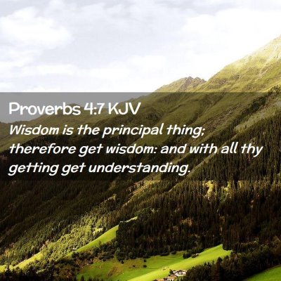 Proverbs 4:7 KJV Free Bible Images