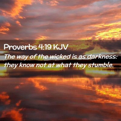 Proverbs 4:19 KJV Free Bible Images