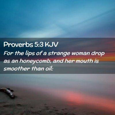 Proverbs 5:3 KJV Free Bible Images