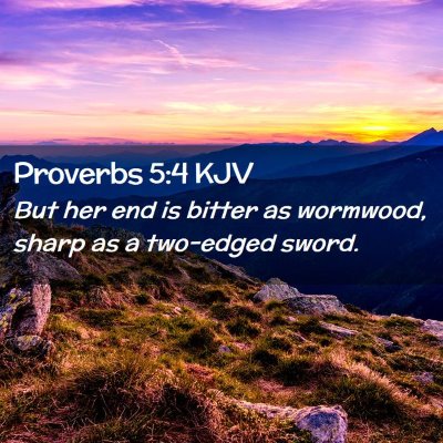 Proverbs 5:4 KJV Free Bible Images