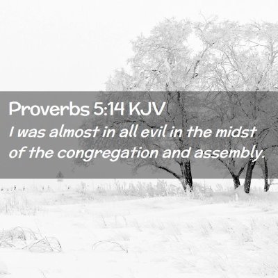 Proverbs 5:14 KJV Free Bible Images