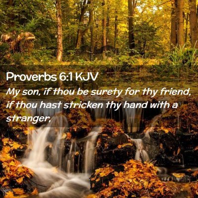 Proverbs 6:1 KJV Free Bible Images