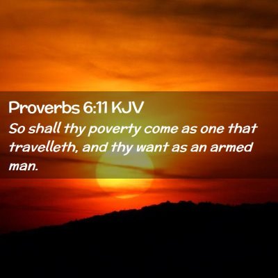 Proverbs 6:11 KJV Free Bible Images