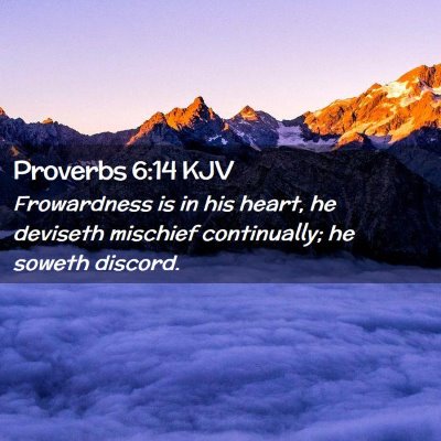 Proverbs 6:14 KJV Free Bible Images