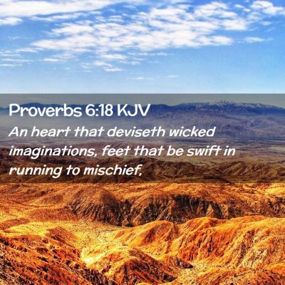 Proverbs 6:18 KJV Free Bible Images