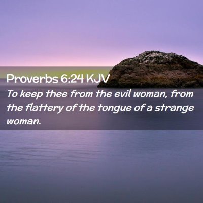 Proverbs 6:24 KJV Free Bible Images