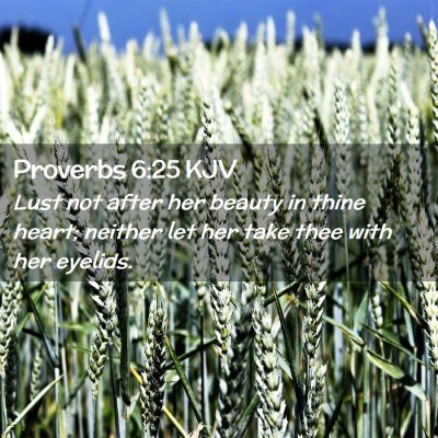 Proverbs 6:25 KJV Free Bible Images