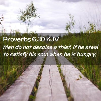 Proverbs 6:30 KJV Free Bible Images