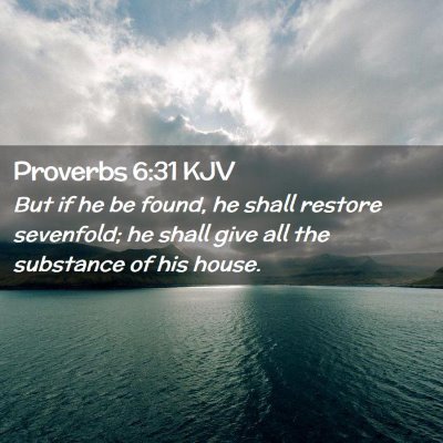 Proverbs 6:31 KJV Free Bible Images